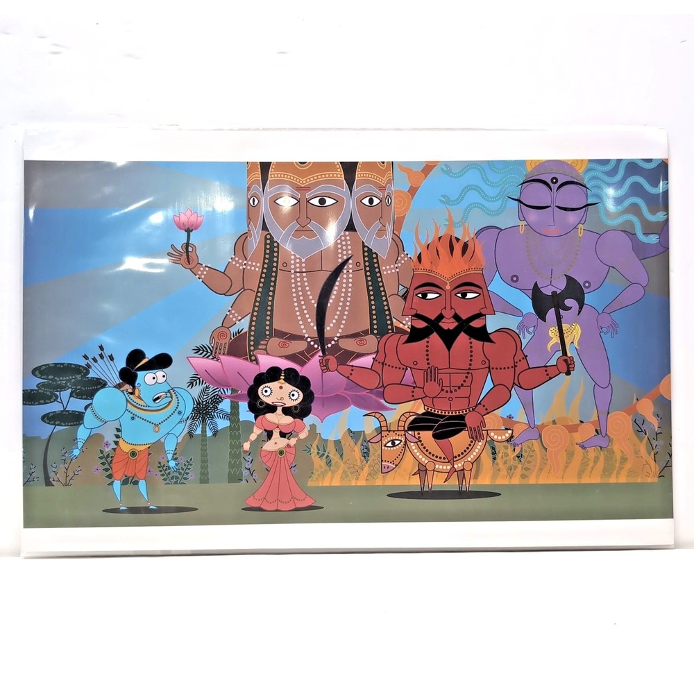 Sita Sings The Blues 2008 Animated Film Poster Print Gods Hindu Mythology NEW
